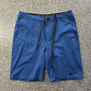 Nike Swim Hybrid Shorts Trunks Men's 31 Boardshorts 9" Inseam Blue